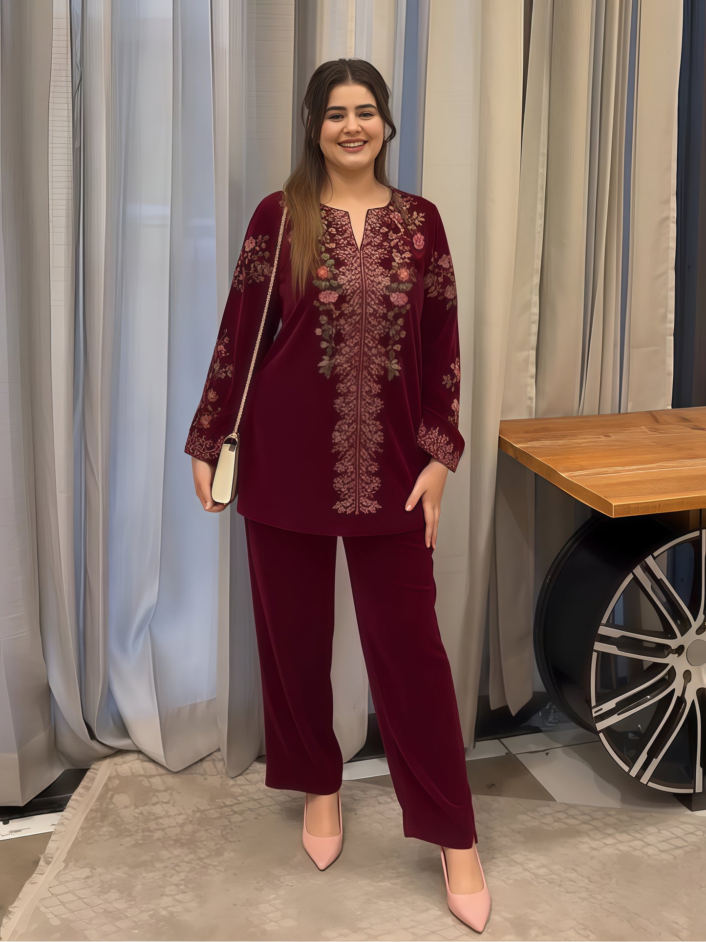 Velvet Bloom Co-ord Set