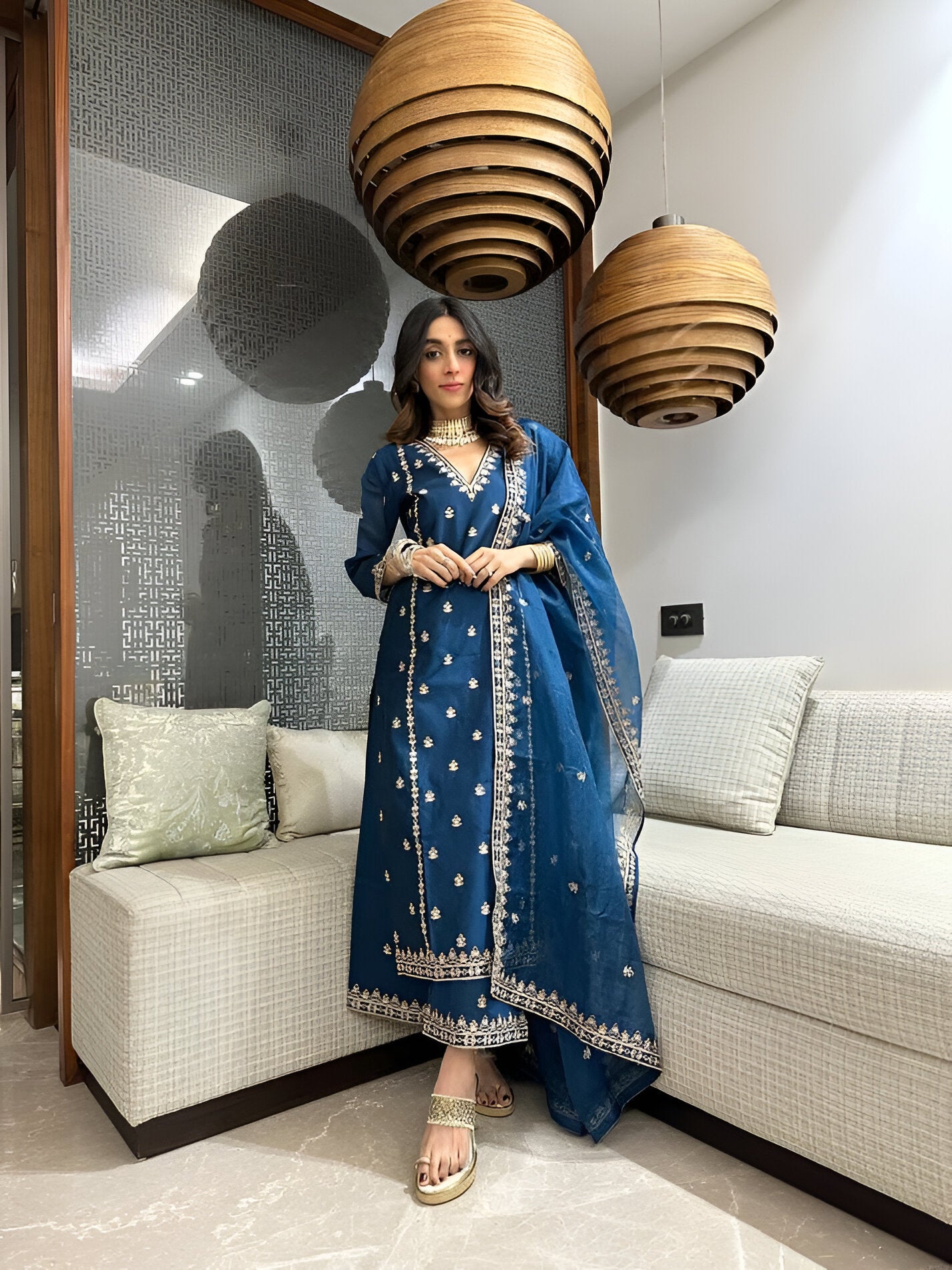 Silken Elegance Suit Set