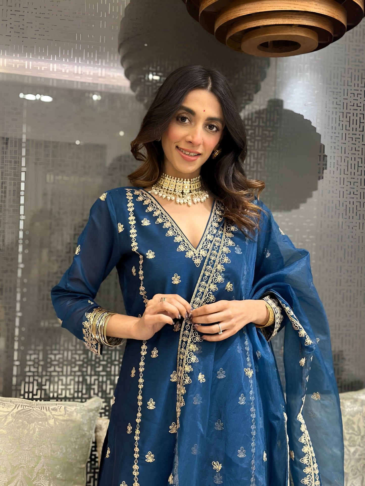 Silken Elegance Suit Set