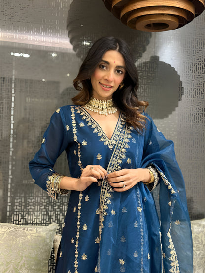 Silken Elegance Suit Set