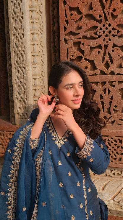 Silken Elegance Suit Set