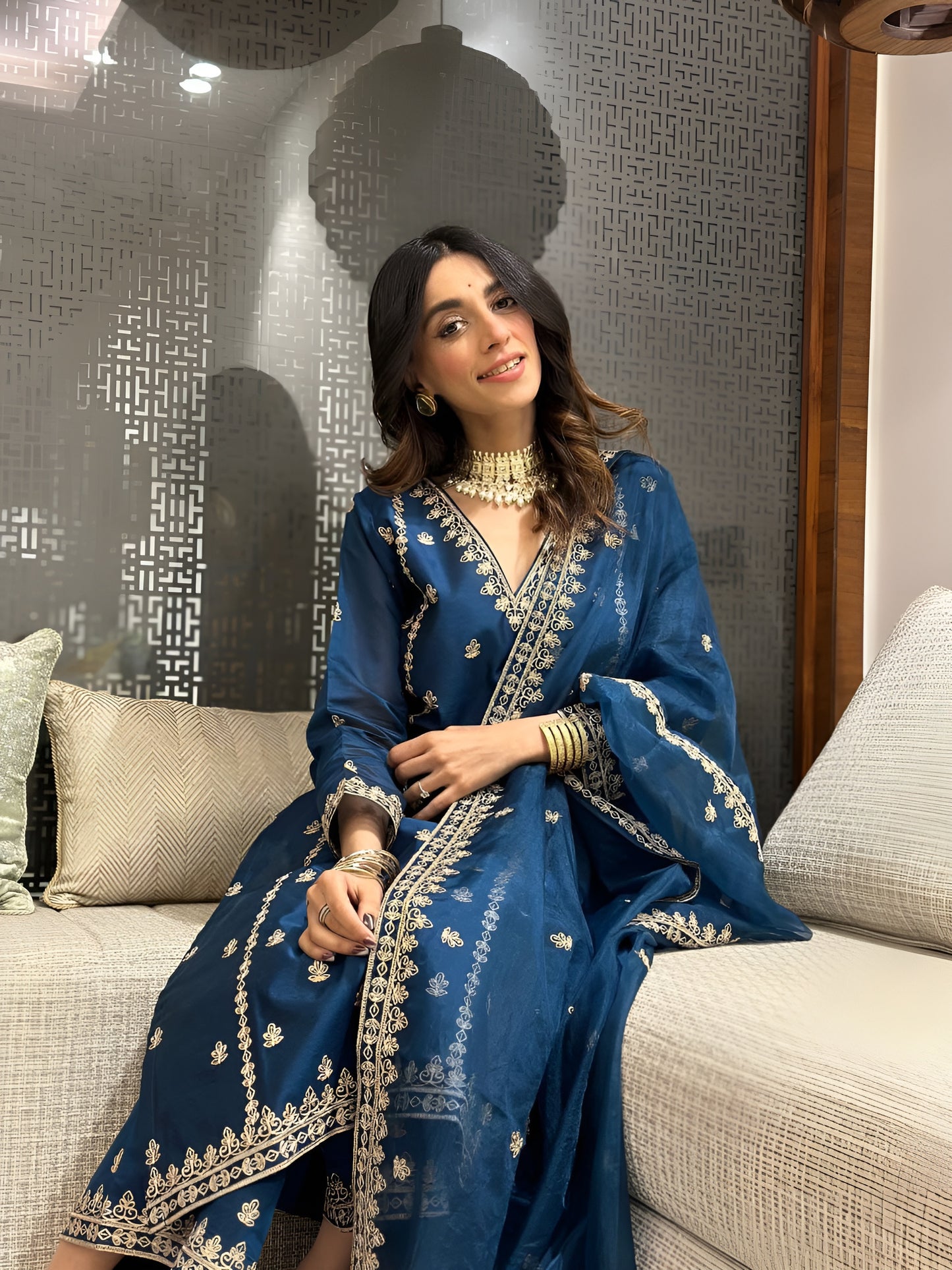 Silken Elegance Suit Set
