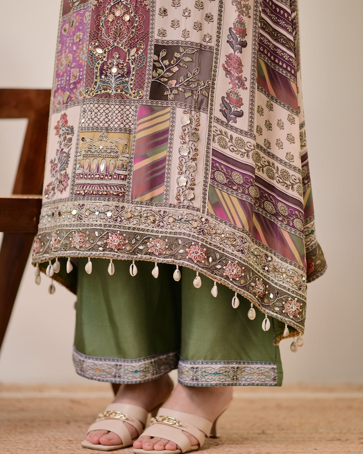 Charming Chinon Dupatta Set