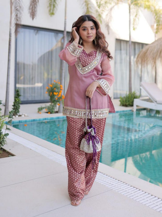 Chic Mirror-Kissed Co-ord Set