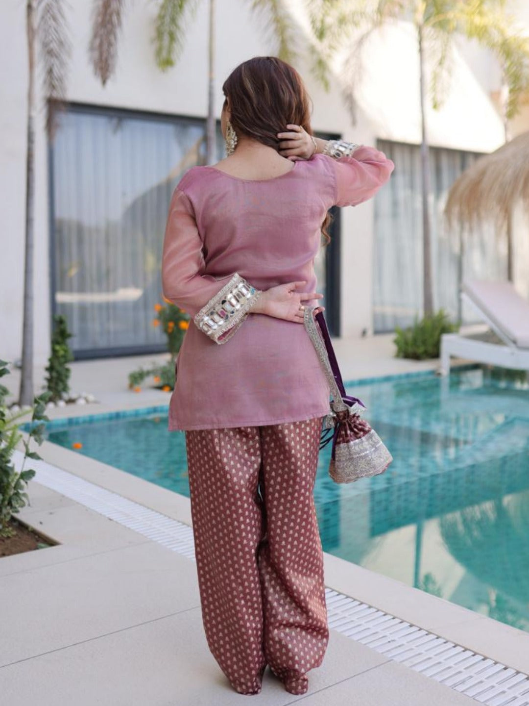 Chic Mirror-Kissed Co-ord Set