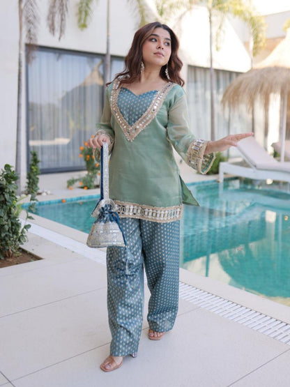 Chic Mirror-Kissed Co-ord Set