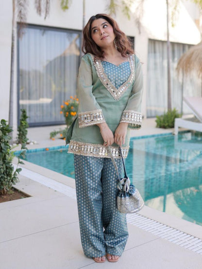 Chic Mirror-Kissed Co-ord Set