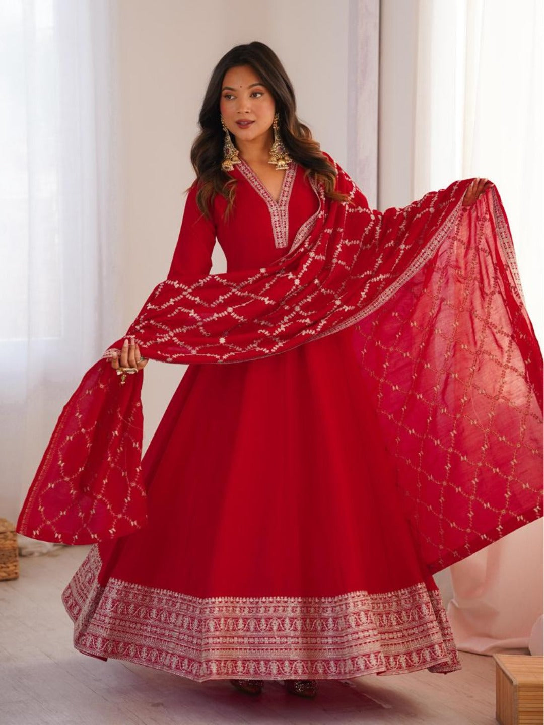 Festive Royalty Silk Anarkali