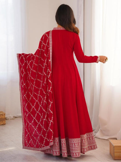 Festive Royalty Silk Anarkali