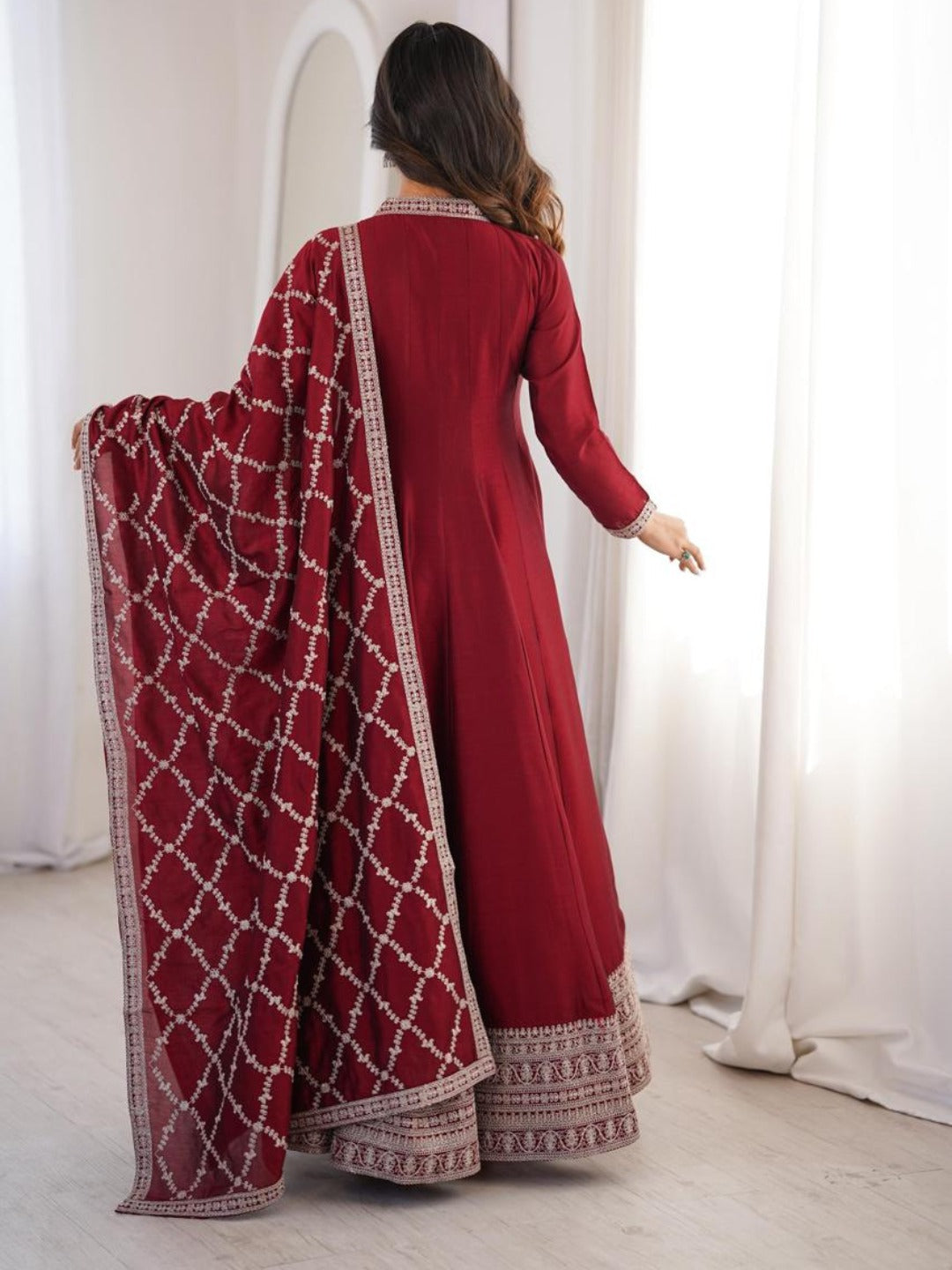 Festive Royalty Silk Anarkali