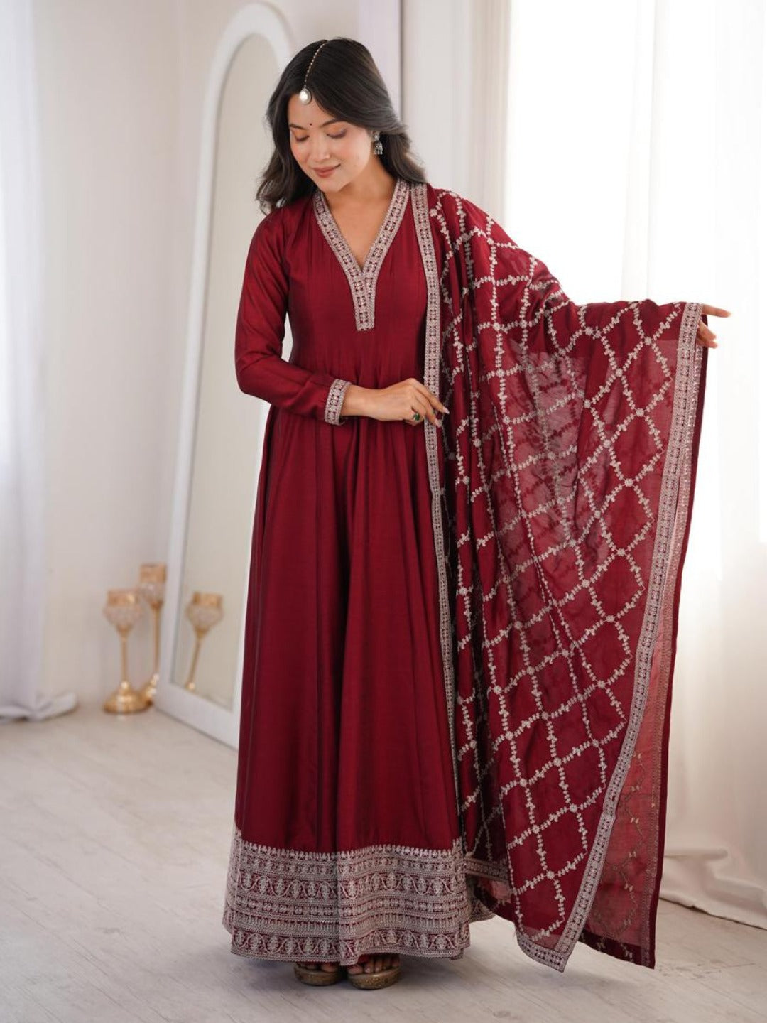 Festive Royalty Silk Anarkali