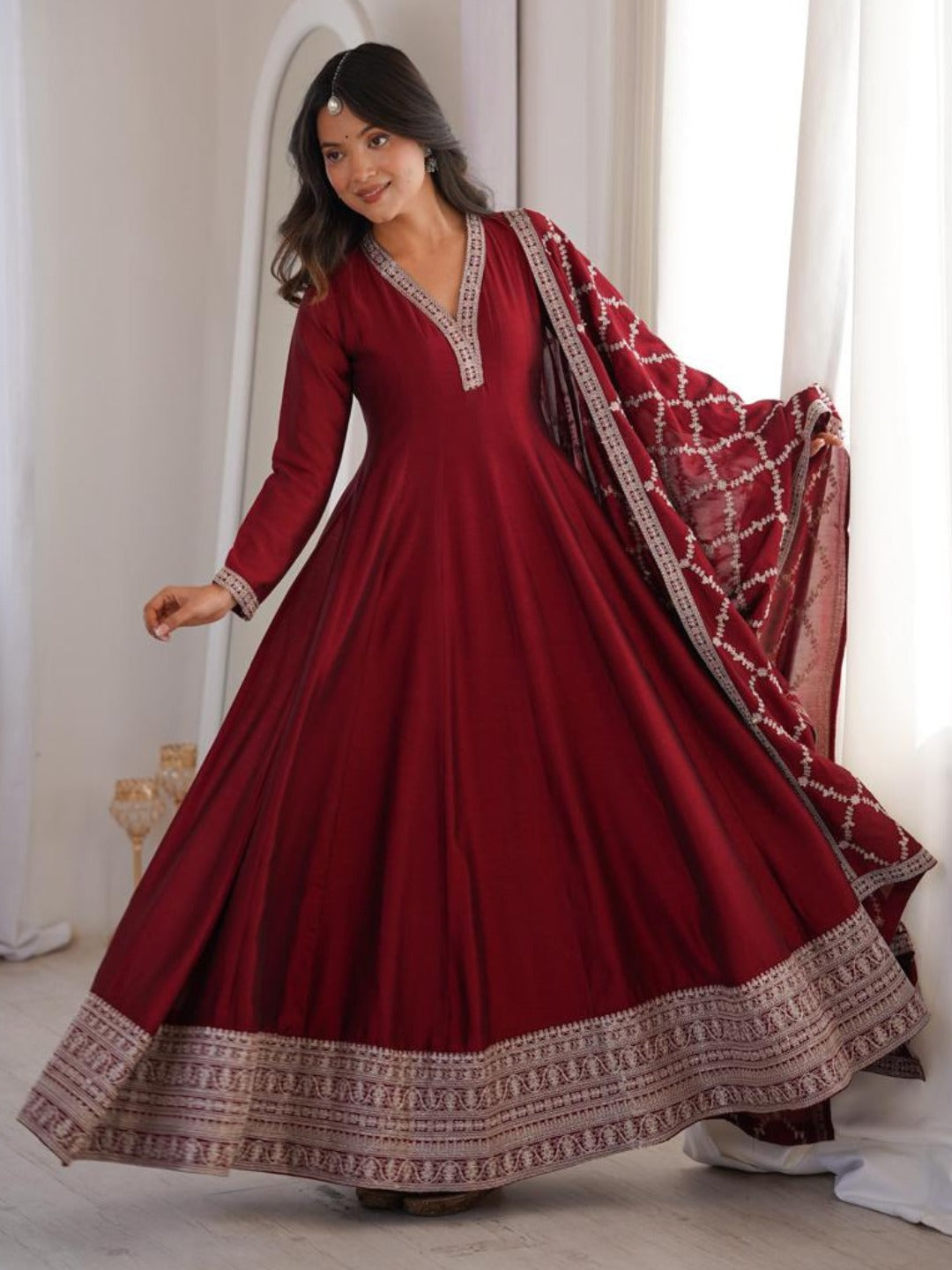 Festive Royalty Silk Anarkali