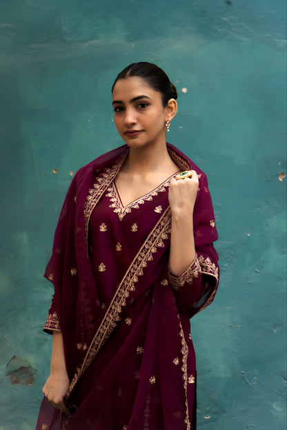 Silken Elegance Suit Set