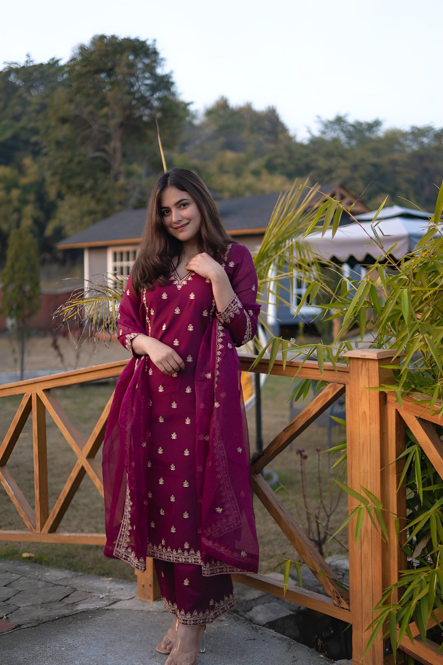 Silken Elegance Suit Set