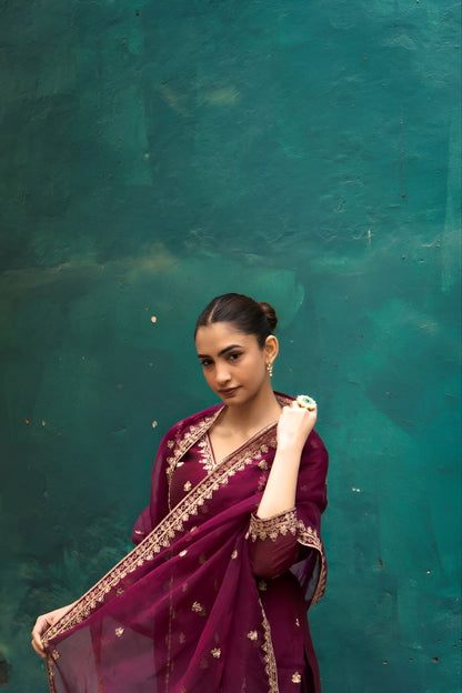 Silken Elegance Suit Set